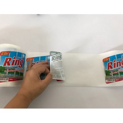 Printing cleaning household plastic bottle label,waterproof customized detergent bottle label